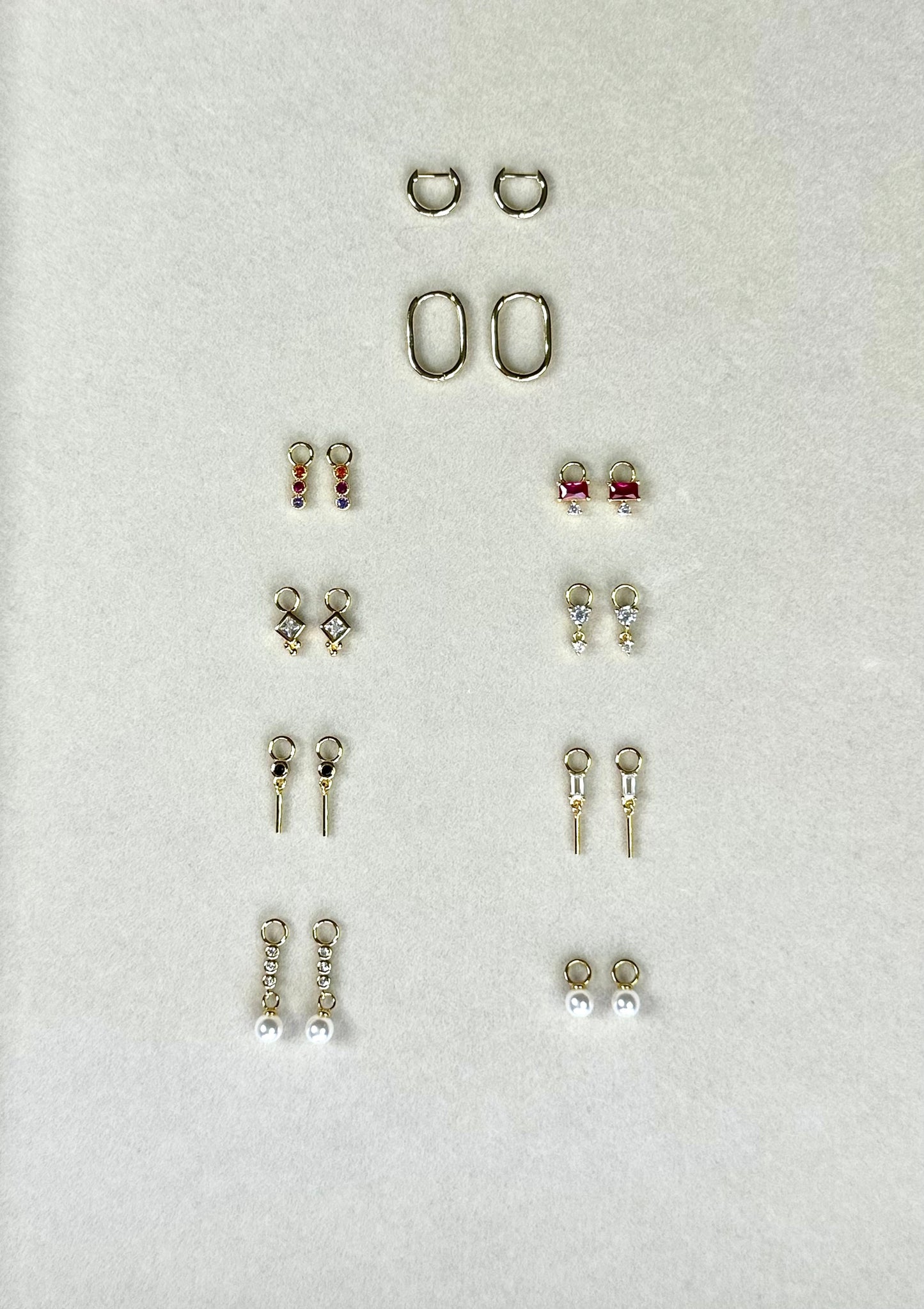 Classic Hoop Earrings Set (2 Pairs)