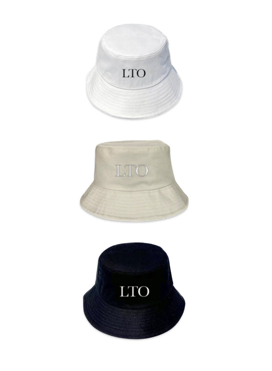 LTO Cotton Bucket Hats Black/White/Beige