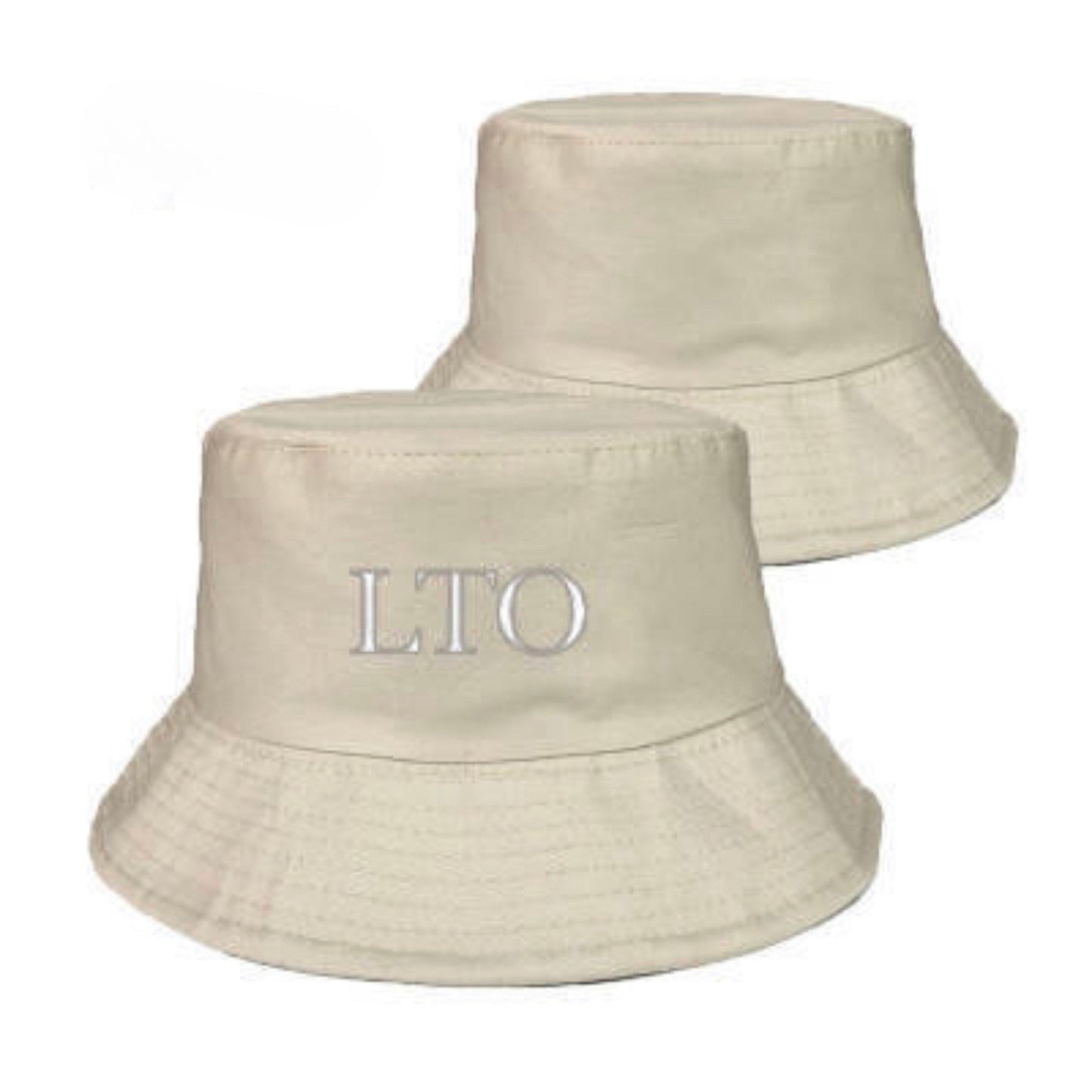 LTO Cotton Bucket Hats Black/White/Beige